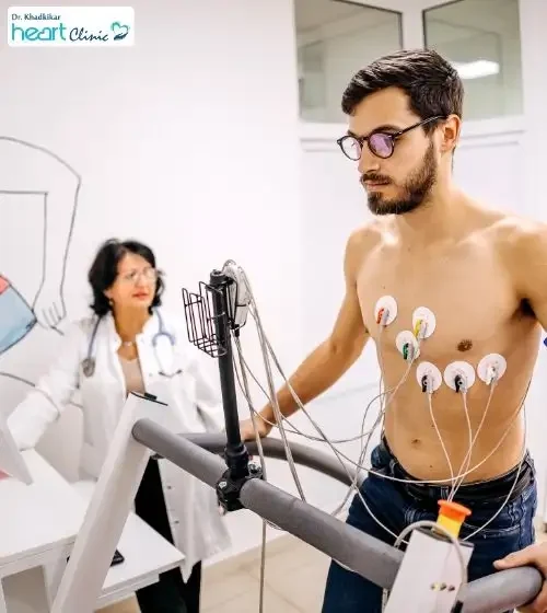 Treadmill Stress Test in Pune at low cost at Dr. Khadkikar Heart Clinic, Moshi Treadmill Stress Test in Pune at low cost at Dr. Khadkikar Heart Clinic, Moshi